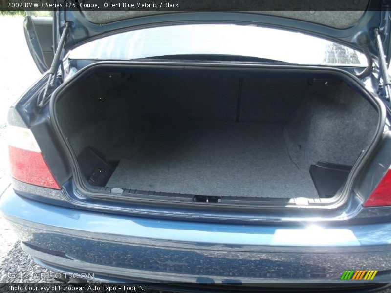 Orient Blue Metallic / Black 2002 BMW 3 Series 325i Coupe