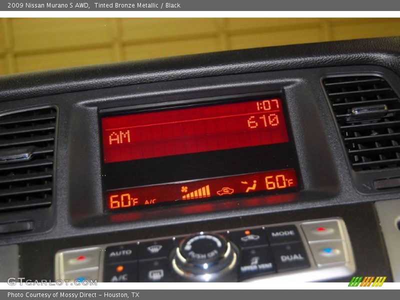 Tinted Bronze Metallic / Black 2009 Nissan Murano S AWD