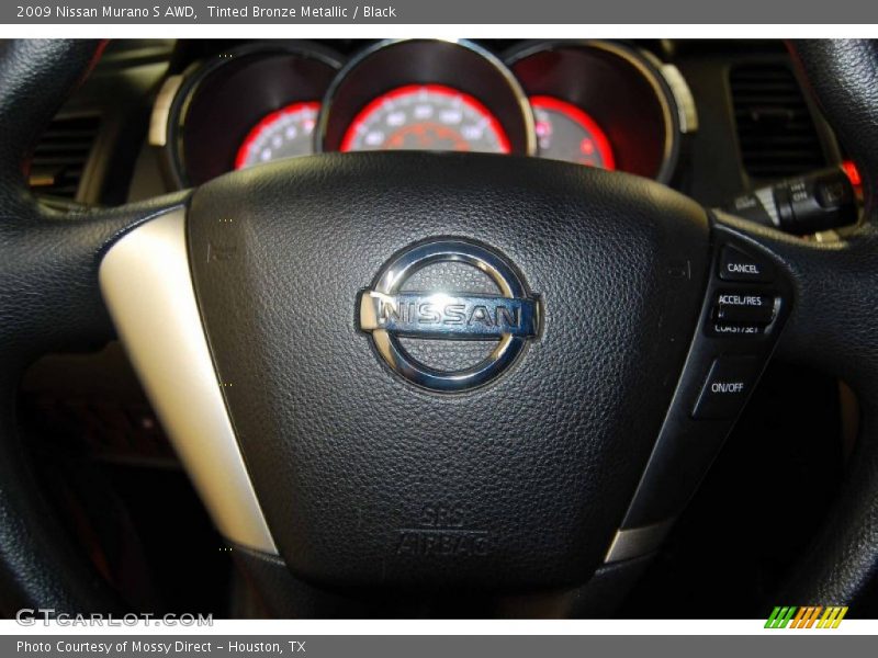 Tinted Bronze Metallic / Black 2009 Nissan Murano S AWD