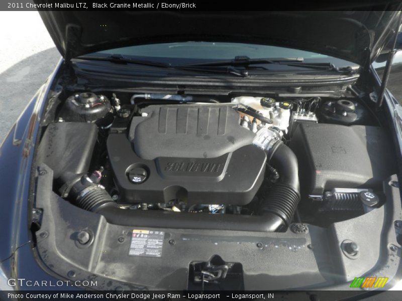 Black Granite Metallic / Ebony/Brick 2011 Chevrolet Malibu LTZ