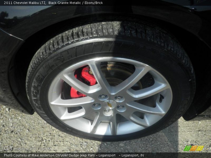 Black Granite Metallic / Ebony/Brick 2011 Chevrolet Malibu LTZ