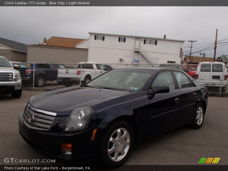 Blue Chip / Light Neutral 2004 Cadillac CTS Sedan