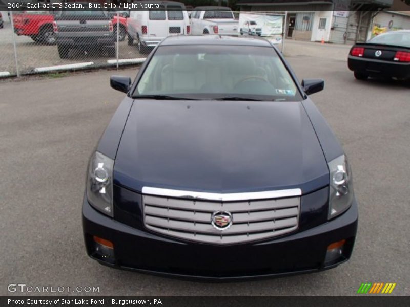 Blue Chip / Light Neutral 2004 Cadillac CTS Sedan