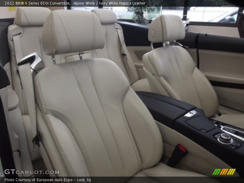 Alpine White / Ivory White Nappa Leather 2012 BMW 6 Series 650i Convertible