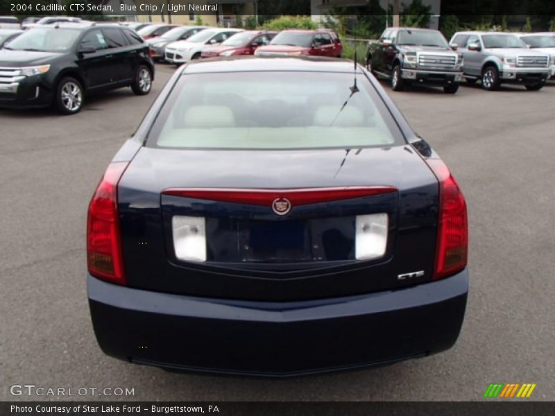 Blue Chip / Light Neutral 2004 Cadillac CTS Sedan
