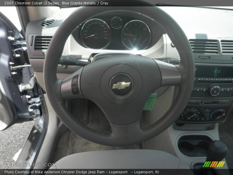 Blue Granite Metallic / Gray 2007 Chevrolet Cobalt LS Sedan