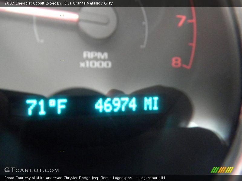 Blue Granite Metallic / Gray 2007 Chevrolet Cobalt LS Sedan
