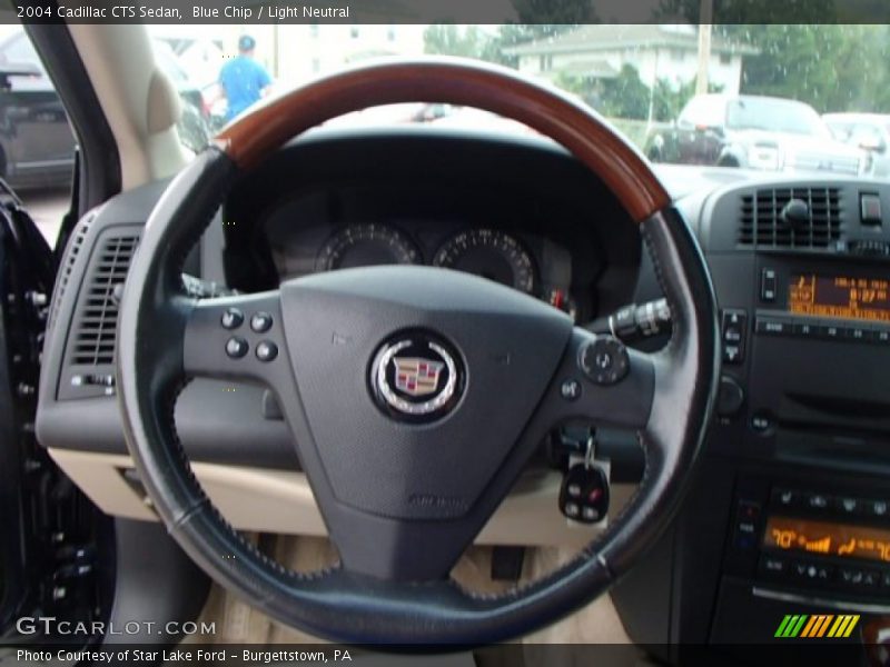 Blue Chip / Light Neutral 2004 Cadillac CTS Sedan