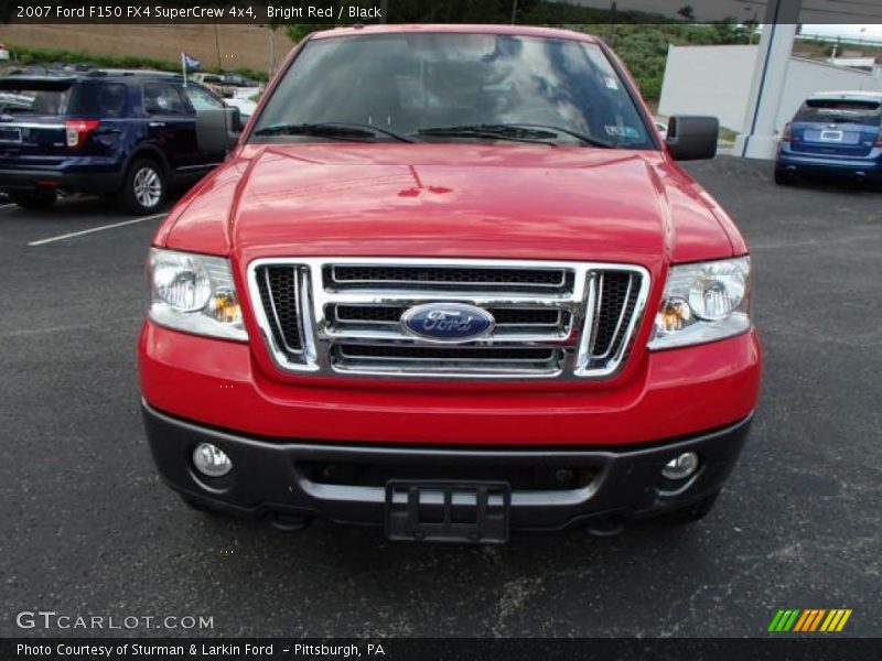 Bright Red / Black 2007 Ford F150 FX4 SuperCrew 4x4