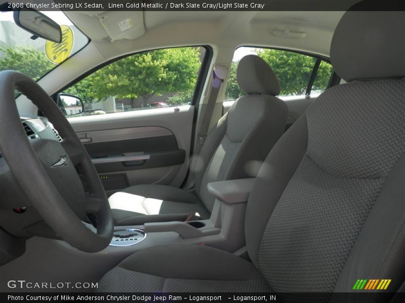 Linen Gold Metallic / Dark Slate Gray/Light Slate Gray 2008 Chrysler Sebring LX Sedan