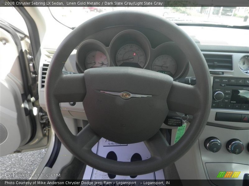 Linen Gold Metallic / Dark Slate Gray/Light Slate Gray 2008 Chrysler Sebring LX Sedan