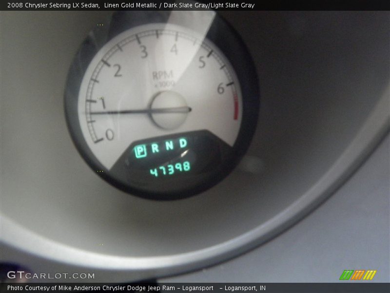 Linen Gold Metallic / Dark Slate Gray/Light Slate Gray 2008 Chrysler Sebring LX Sedan