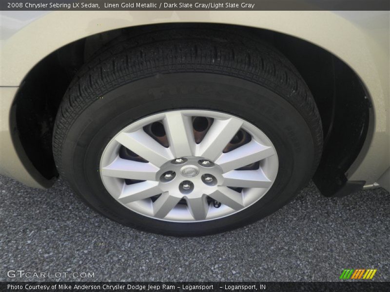 Linen Gold Metallic / Dark Slate Gray/Light Slate Gray 2008 Chrysler Sebring LX Sedan