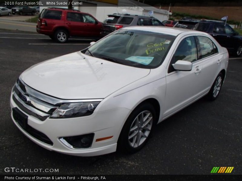 White Suede / Camel 2010 Ford Fusion SEL