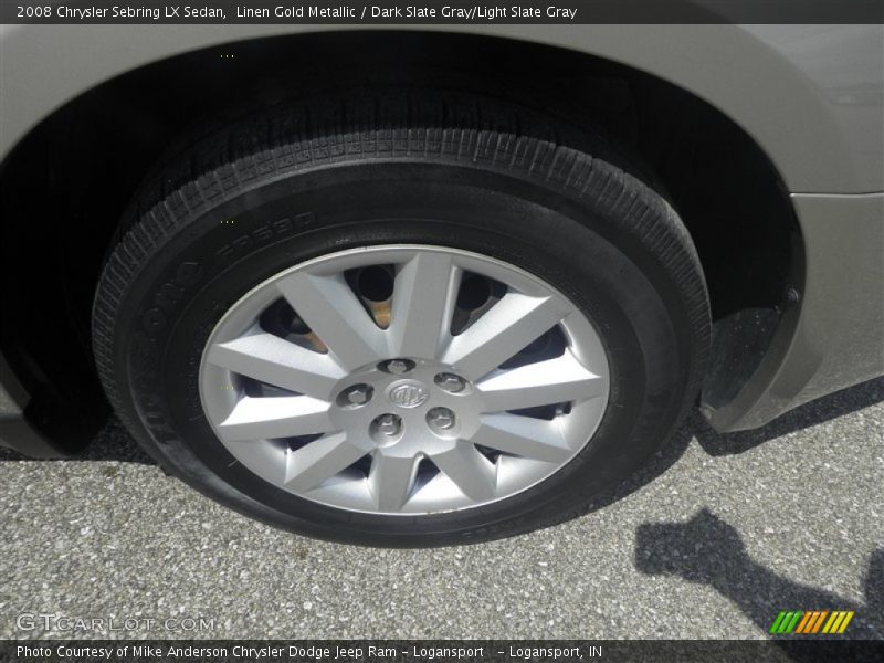 Linen Gold Metallic / Dark Slate Gray/Light Slate Gray 2008 Chrysler Sebring LX Sedan