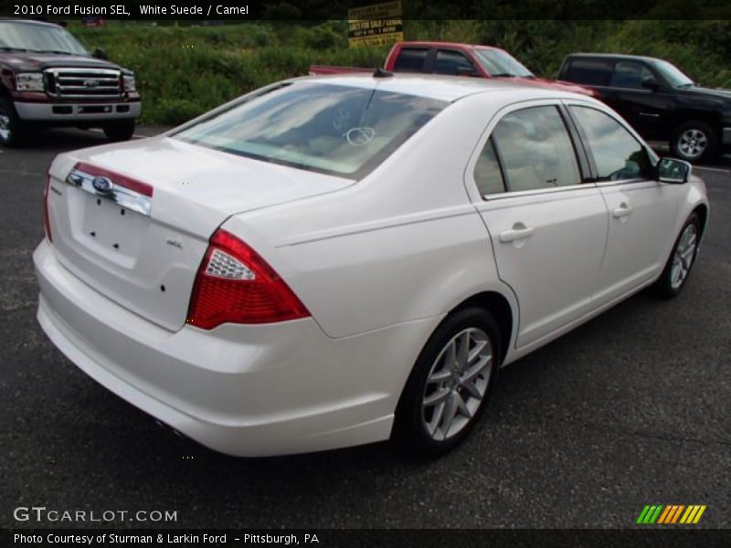 White Suede / Camel 2010 Ford Fusion SEL