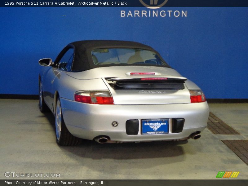 Arctic Silver Metallic / Black 1999 Porsche 911 Carrera 4 Cabriolet