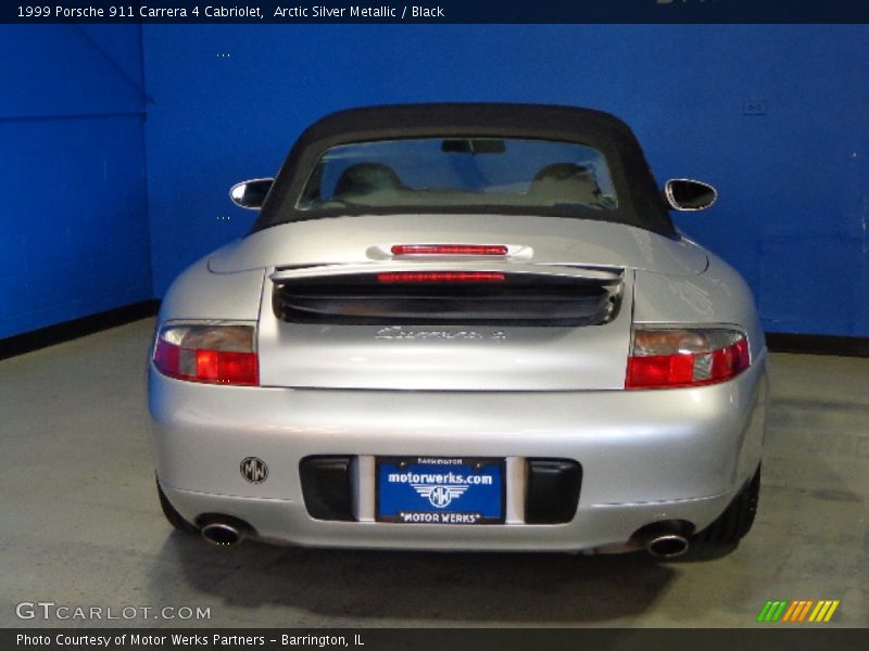 Arctic Silver Metallic / Black 1999 Porsche 911 Carrera 4 Cabriolet