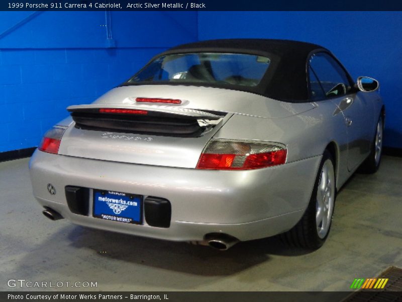 Arctic Silver Metallic / Black 1999 Porsche 911 Carrera 4 Cabriolet