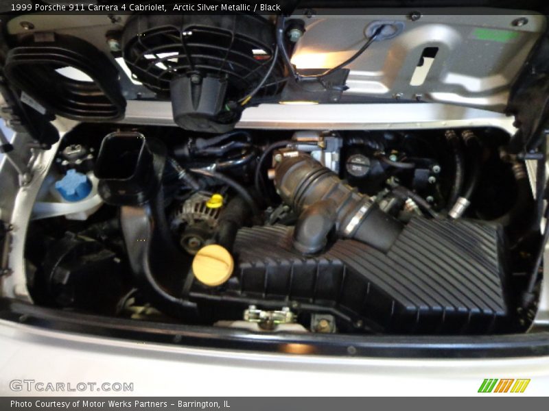Arctic Silver Metallic / Black 1999 Porsche 911 Carrera 4 Cabriolet