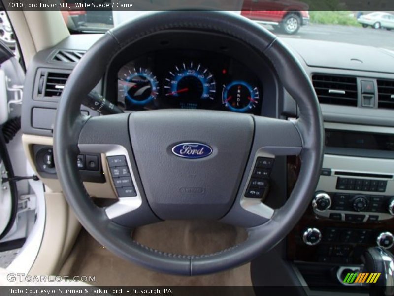 White Suede / Camel 2010 Ford Fusion SEL