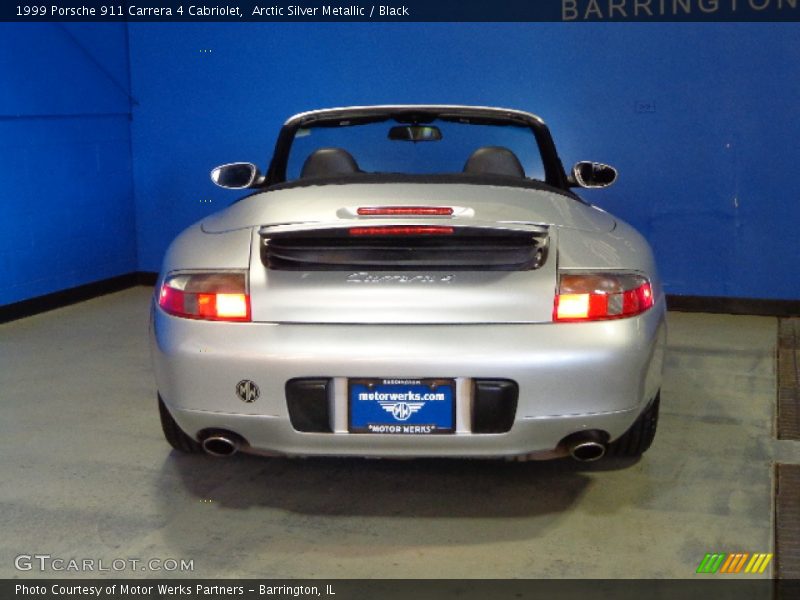 Arctic Silver Metallic / Black 1999 Porsche 911 Carrera 4 Cabriolet