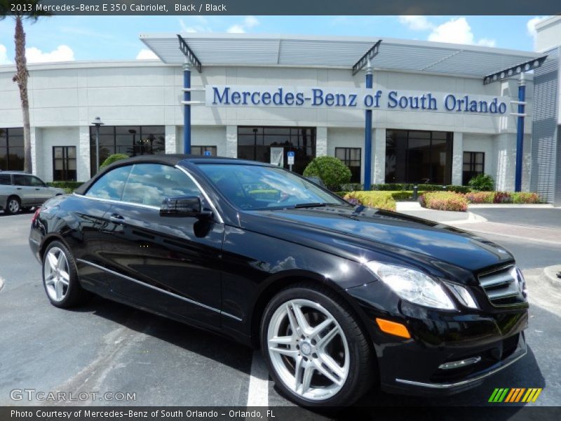 Black / Black 2013 Mercedes-Benz E 350 Cabriolet