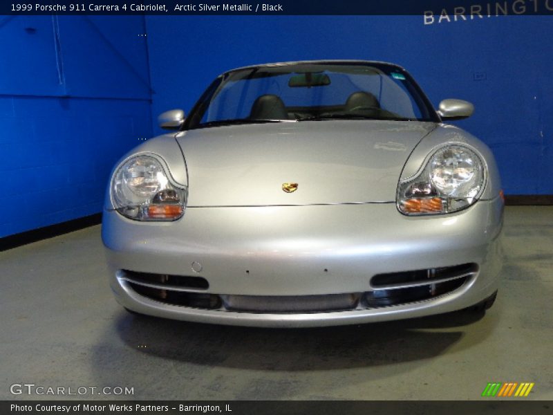 Arctic Silver Metallic / Black 1999 Porsche 911 Carrera 4 Cabriolet