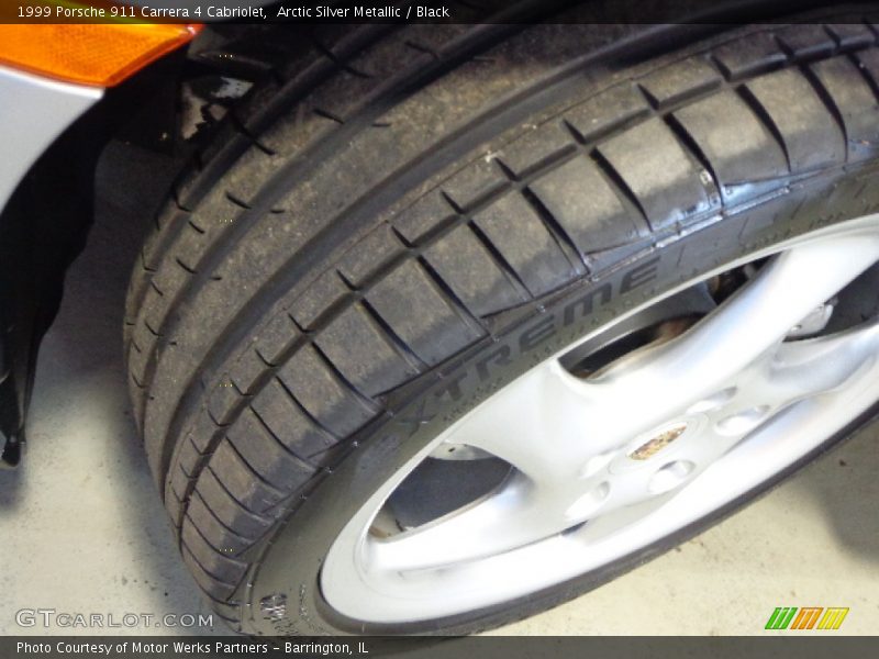 Arctic Silver Metallic / Black 1999 Porsche 911 Carrera 4 Cabriolet