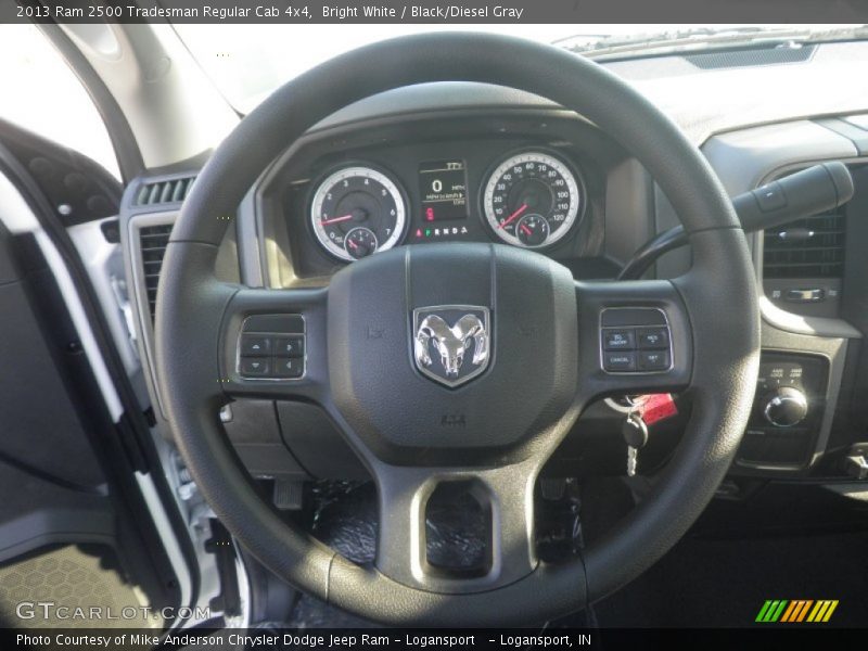 Bright White / Black/Diesel Gray 2013 Ram 2500 Tradesman Regular Cab 4x4