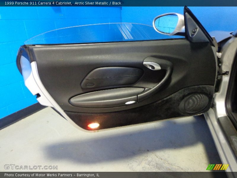 Arctic Silver Metallic / Black 1999 Porsche 911 Carrera 4 Cabriolet