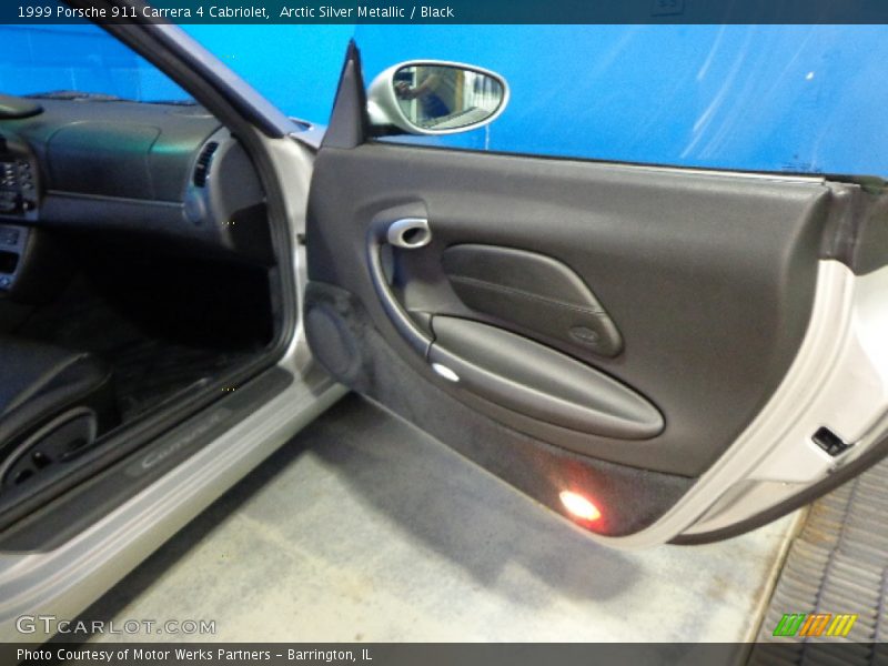 Arctic Silver Metallic / Black 1999 Porsche 911 Carrera 4 Cabriolet