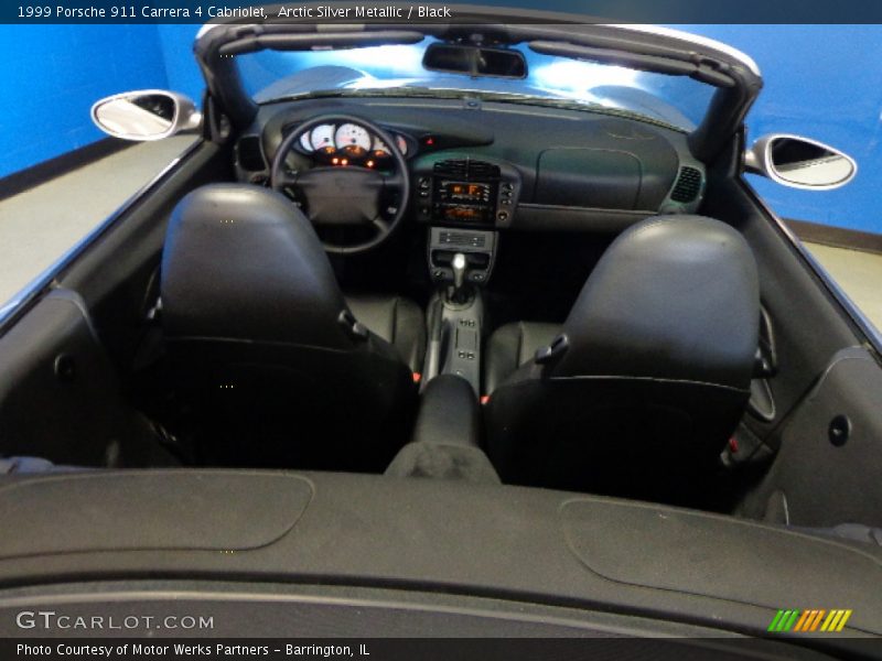 Arctic Silver Metallic / Black 1999 Porsche 911 Carrera 4 Cabriolet