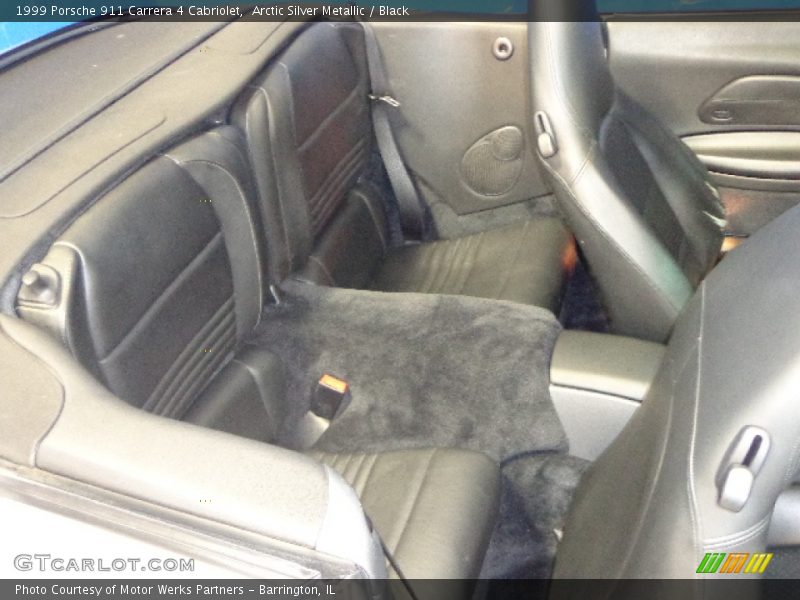 Arctic Silver Metallic / Black 1999 Porsche 911 Carrera 4 Cabriolet