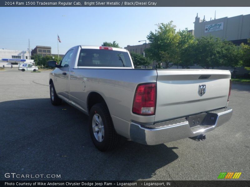 Bright Silver Metallic / Black/Diesel Gray 2014 Ram 1500 Tradesman Regular Cab