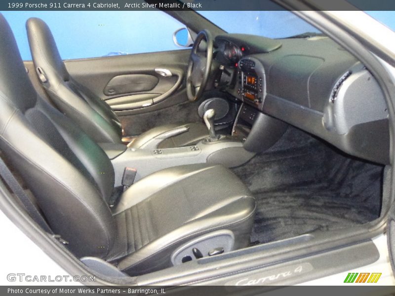 Arctic Silver Metallic / Black 1999 Porsche 911 Carrera 4 Cabriolet