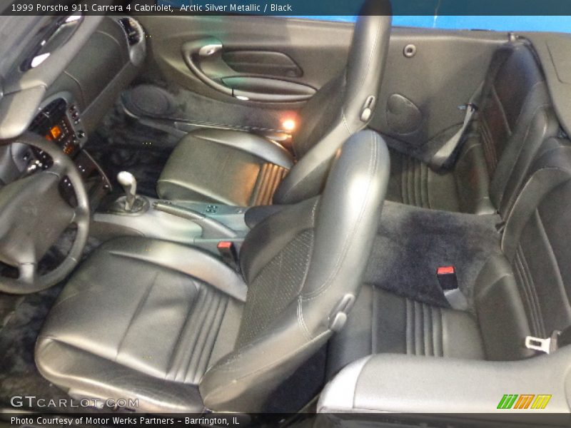 Arctic Silver Metallic / Black 1999 Porsche 911 Carrera 4 Cabriolet