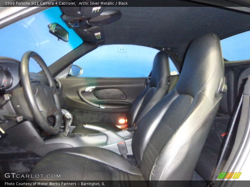 Arctic Silver Metallic / Black 1999 Porsche 911 Carrera 4 Cabriolet