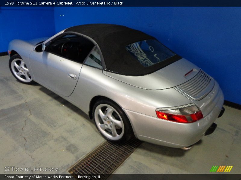 Arctic Silver Metallic / Black 1999 Porsche 911 Carrera 4 Cabriolet