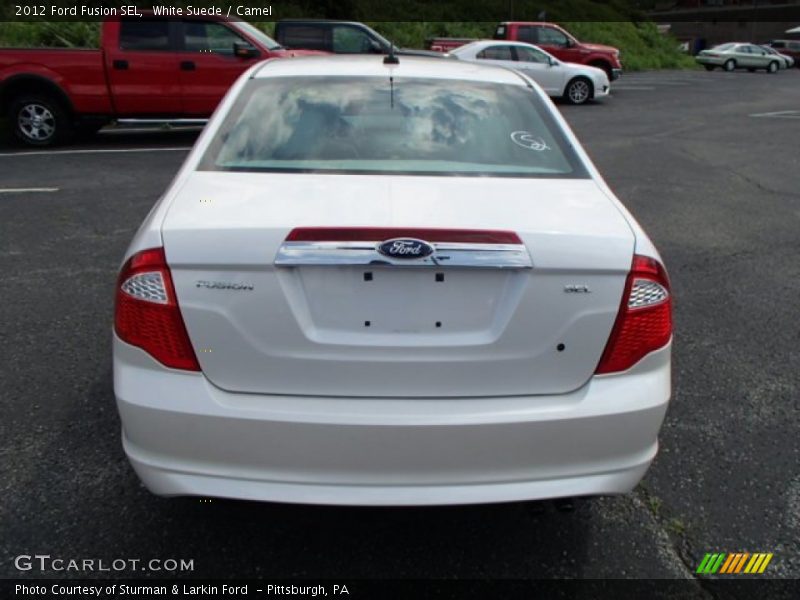 White Suede / Camel 2012 Ford Fusion SEL