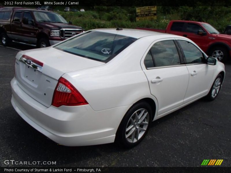 White Suede / Camel 2012 Ford Fusion SEL