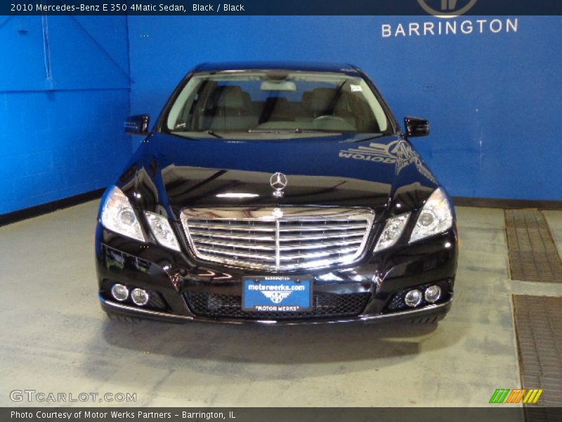 Black / Black 2010 Mercedes-Benz E 350 4Matic Sedan