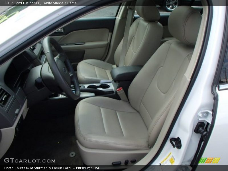 White Suede / Camel 2012 Ford Fusion SEL