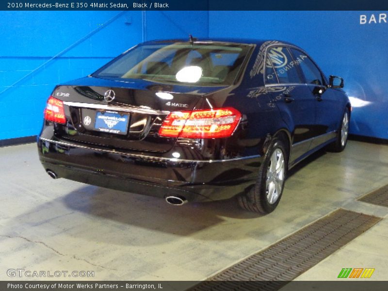 Black / Black 2010 Mercedes-Benz E 350 4Matic Sedan