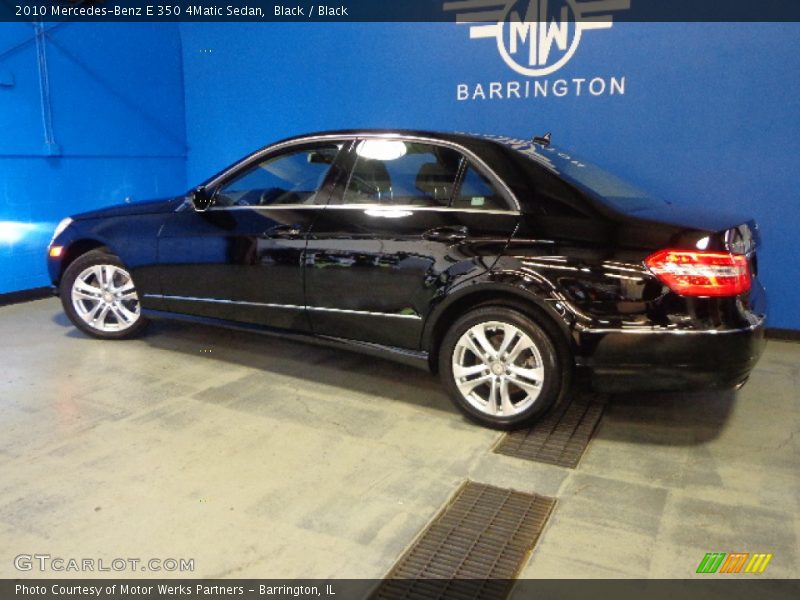Black / Black 2010 Mercedes-Benz E 350 4Matic Sedan