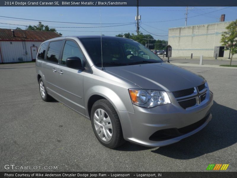 Billet Silver Metallic / Black/Sandstorm 2014 Dodge Grand Caravan SE