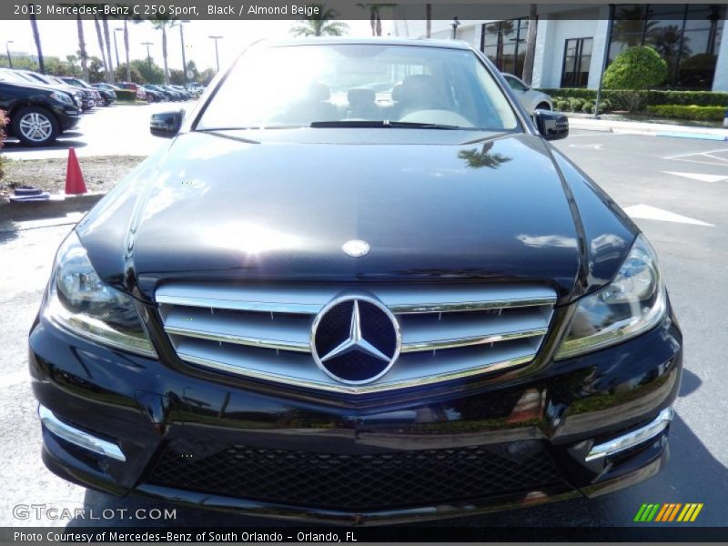 Black / Almond Beige 2013 Mercedes-Benz C 250 Sport