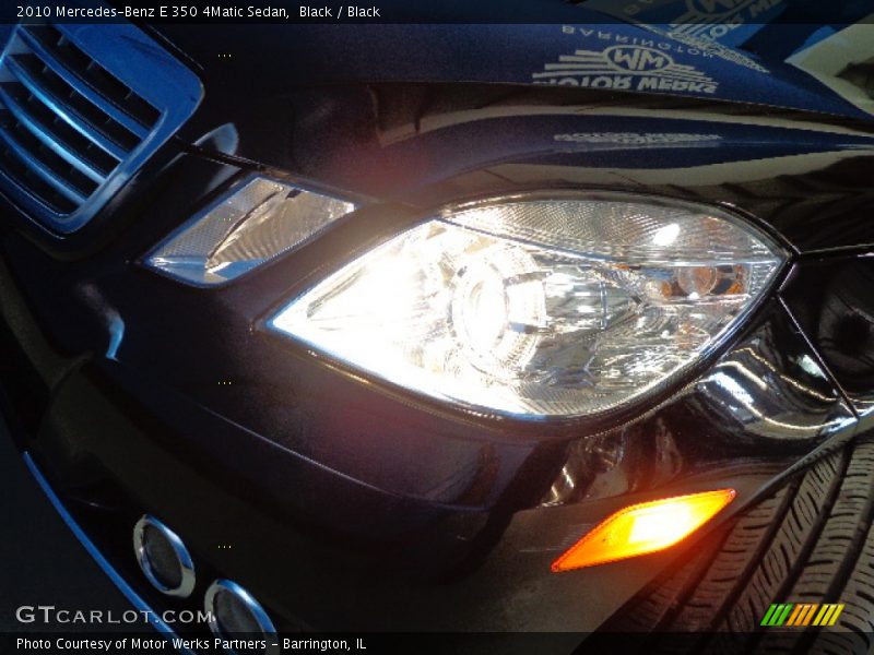 Black / Black 2010 Mercedes-Benz E 350 4Matic Sedan