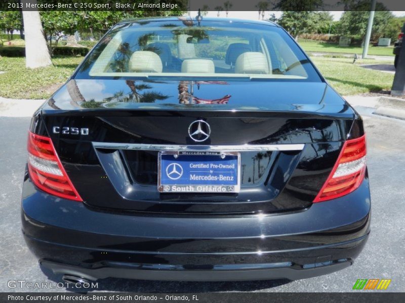 Black / Almond Beige 2013 Mercedes-Benz C 250 Sport