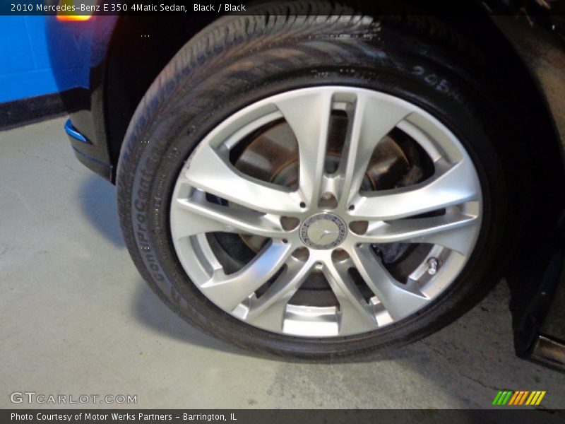 Black / Black 2010 Mercedes-Benz E 350 4Matic Sedan